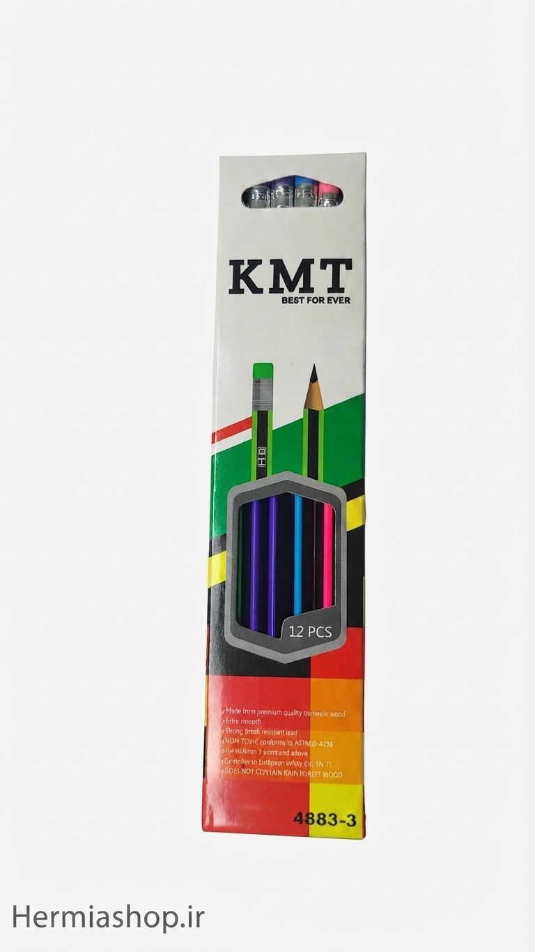 مداد راه راه پاکن دار برند KMT
