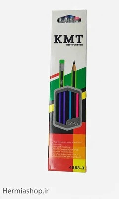 مداد راه راه پاکن دار برند KMT