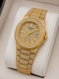 ساعت مچی نگین دار مردانه و زنانه Patek Philippe - قسطی