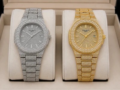 ساعت مچی نگین دار مردانه و زنانه Patek Philippe - قسطی