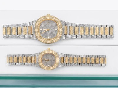 ساعت مچی نگین دار مردانه و زنانه Patek Philippe - قسطی