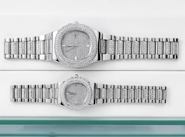 ساعت مچی نگین دار مردانه و زنانه Patek Philippe - قسطی