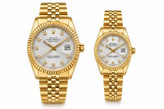 ساعت مچی طلایی مردانه و زنانه Rolex Datejust -قسطی