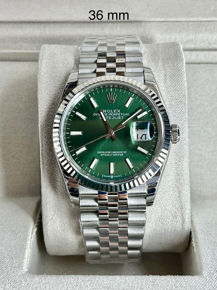 ساعت مچی مردانه و زنانه Rolex Datejust سبز