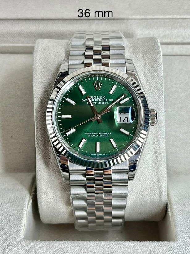 ساعت مچی مردانه و زنانه Rolex Datejust سبز