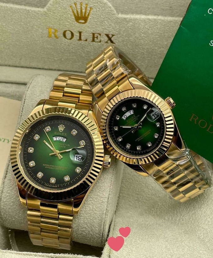 ساعت مچی مردانه و زنانه Rolex Datejust سبز