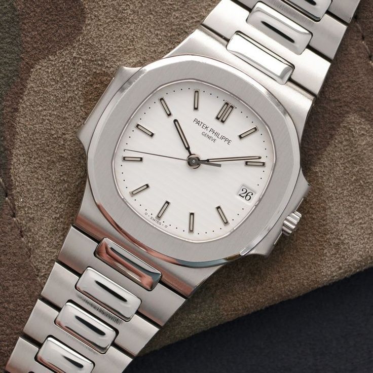 ساعت مچی مردانه Patek Philippe Nautilus با صفحه سفید- قسطی