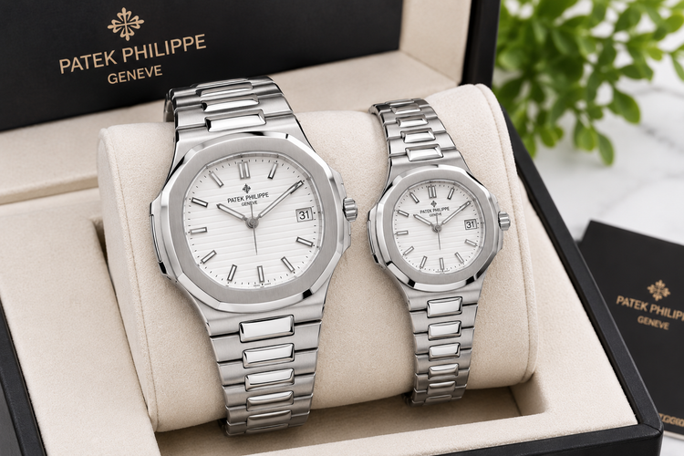 ساعت مچی مردانه Patek Philippe Nautilus با صفحه سفید- قسطی