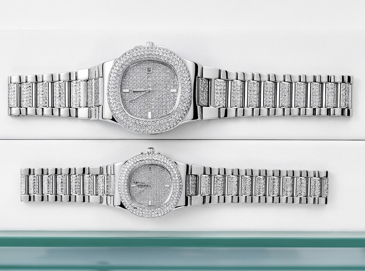 ساعت مچی نگین دار مردانه و زنانه Patek Philippe - قسطی