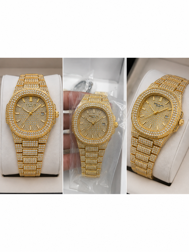 ساعت مچی نگین دار مردانه و زنانه Patek Philippe - قسطی