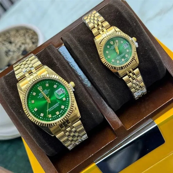 ساعت مچی مردانه و زنانه Rolex Datejust سبز