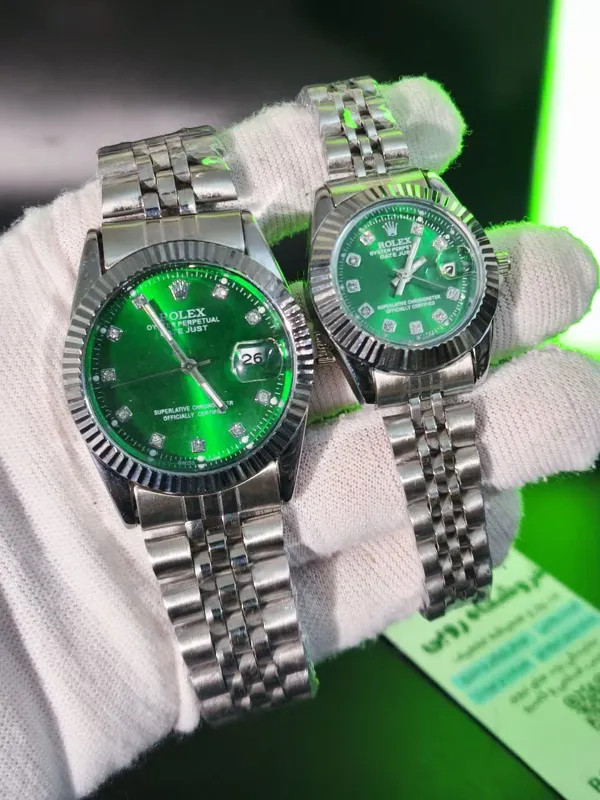 ساعت مچی مردانه و زنانه Rolex Datejust سبز