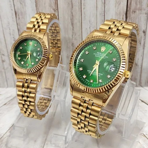 ساعت مچی مردانه و زنانه Rolex Datejust سبز