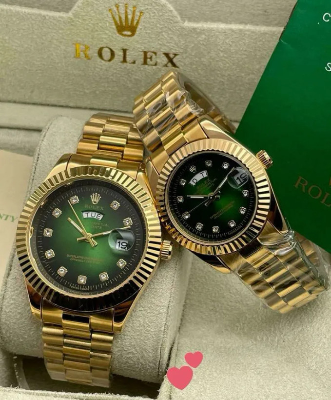 ساعت مچی مردانه و زنانه Rolex Datejust سبز